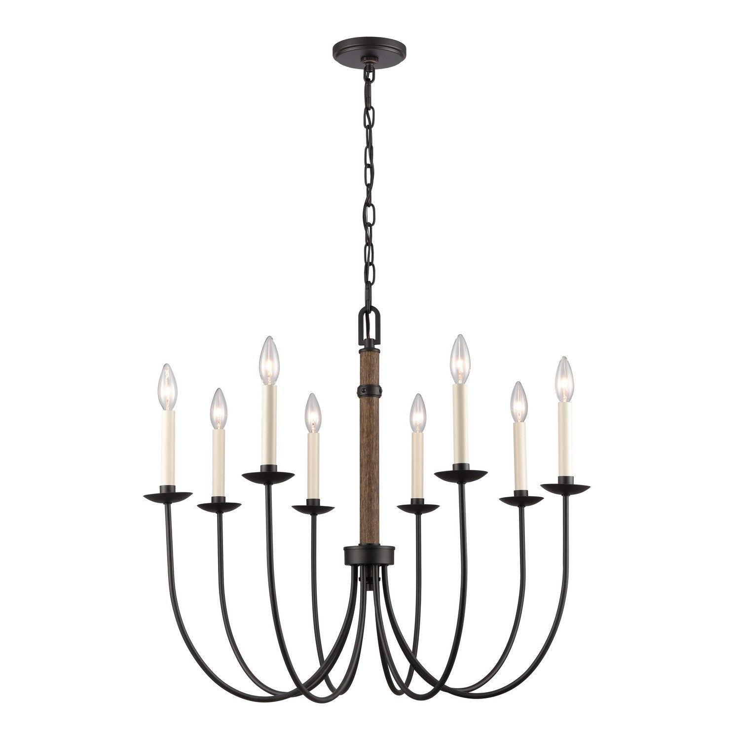 ELK Home - 89708/8 - Eight Light Chandelier - Neville - Charcoal Black