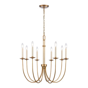 ELK Home - 89718/8 - Eight Light Chandelier - Neville - Natural Brass