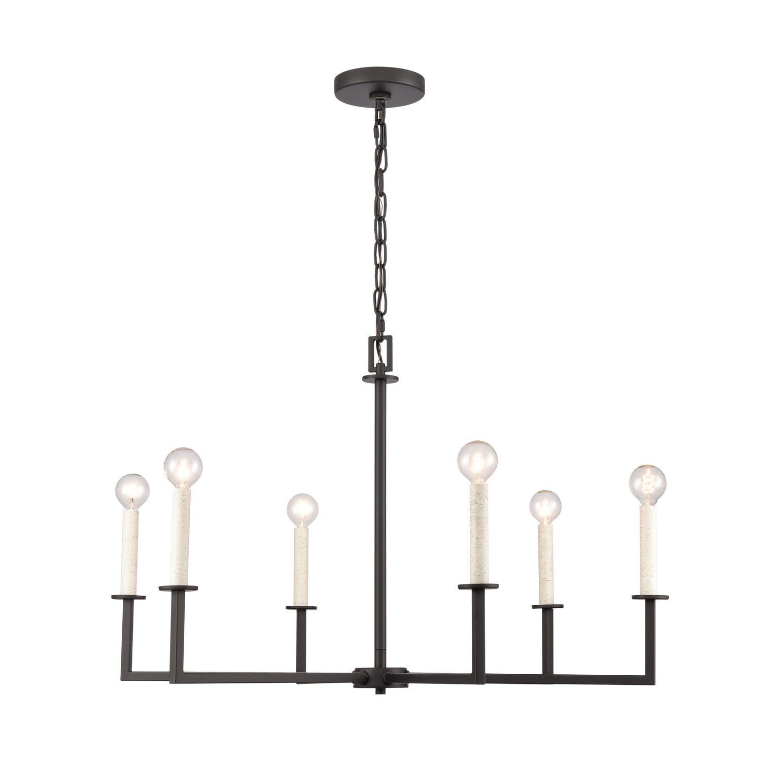 ELK Home - 89876/6 - Six Light Chandelier - Dunne - Matte Black