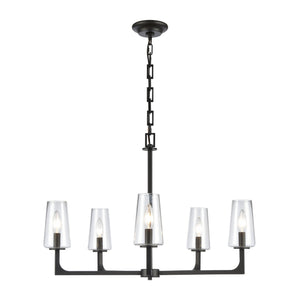 ELK Home - 89965/5 - Five Light Chandelier - Fitzroy - Matte Black