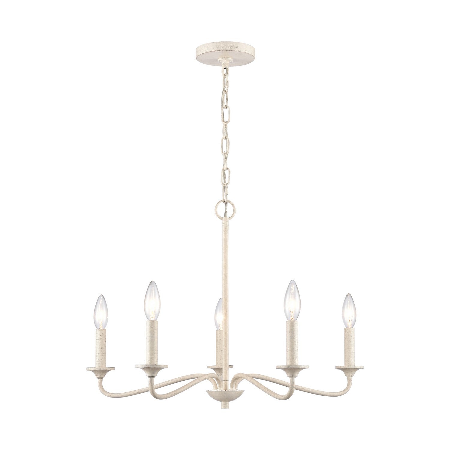 ELK Home - EC89686/5 - Five Light Chandelier - Quinn - Antique White