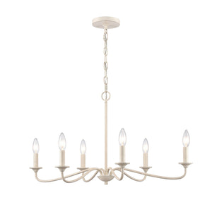 ELK Home - EC89688/6 - Six Light Chandelier - Quinn - Antique White