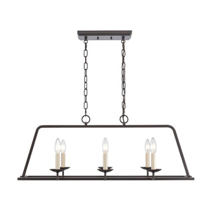 ELK Home - EC89695/6 - Six Light Linear Chandelier - Joanie - Old Bronze