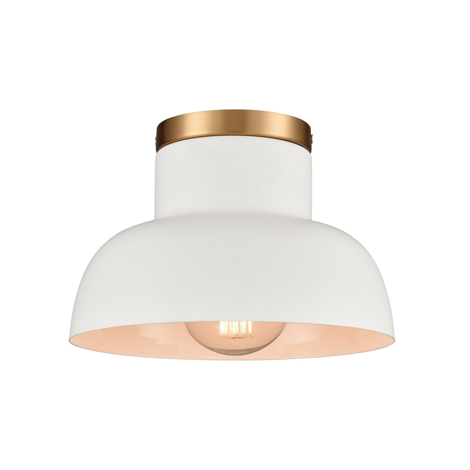 ELK Home - EC89704/1 - One Light Semi Flush Mount - Lewellen - Matte White