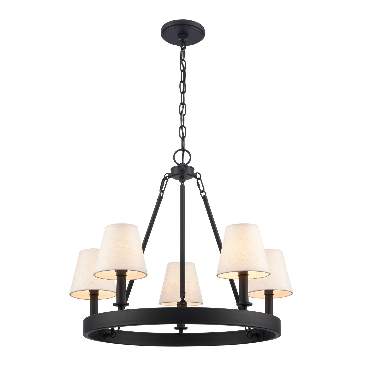 ELK Home - EC89766/5 - Five Light Chandelier - Rydell - Matte Black