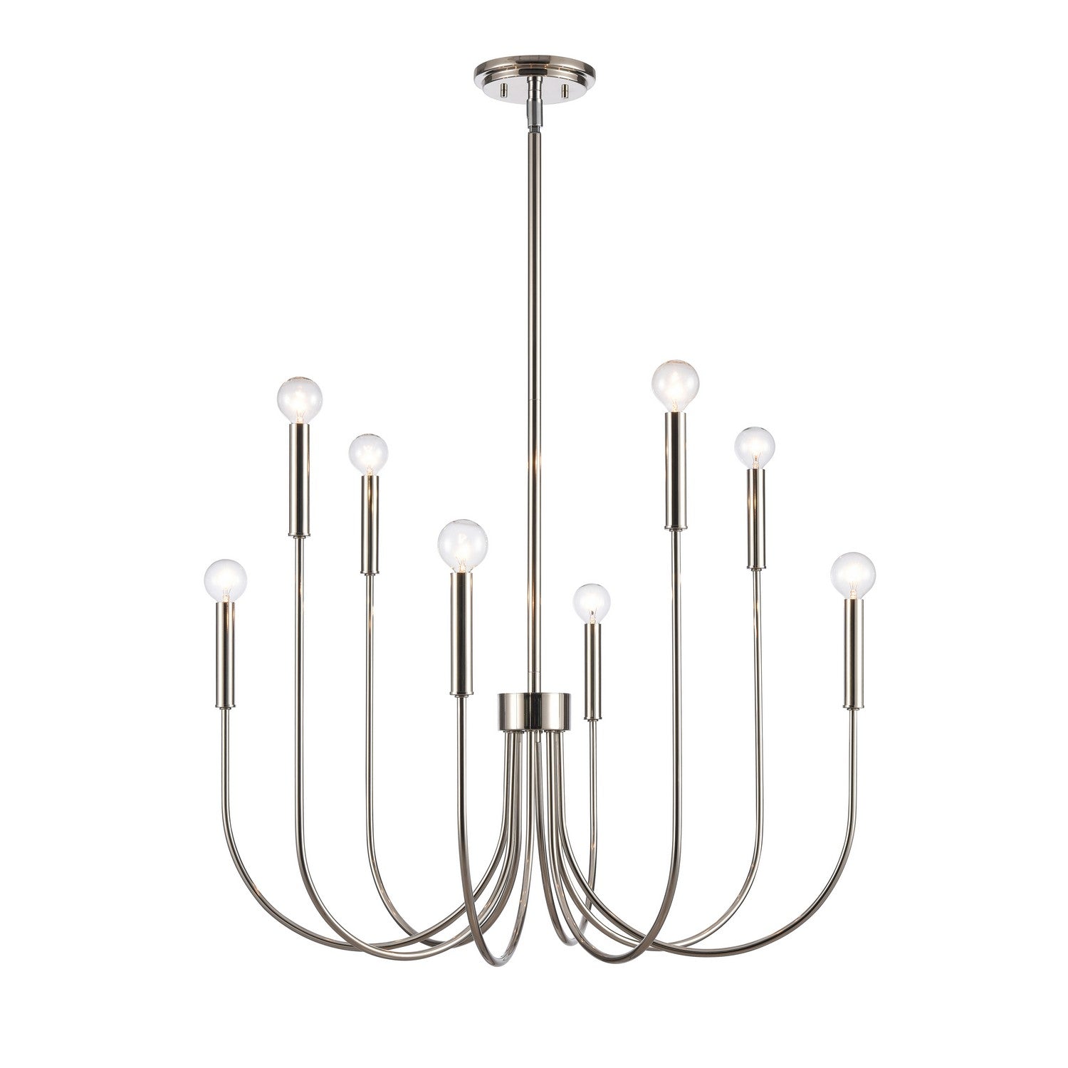 ELK Home - EC89895/8 - Eight Light Chandelier - Ulla - Polished Nickel