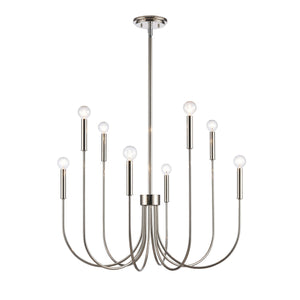 ELK Home - EC89895/8 - Eight Light Chandelier - Ulla - Polished Nickel