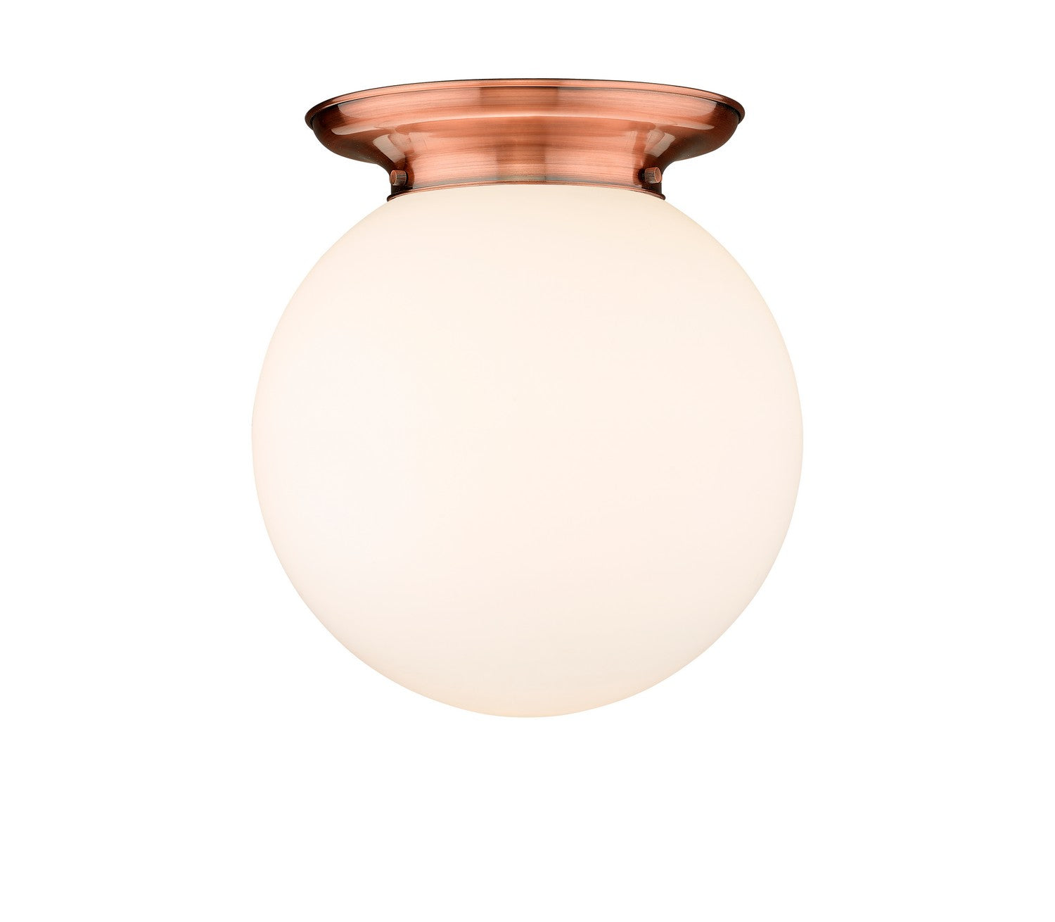 Innovations - 221-1F-AC-G201-14 - One Light Flush Mount - Essex - Antique Copper