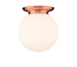 Innovations - 221-1F-AC-G201-14 - One Light Flush Mount - Essex - Antique Copper