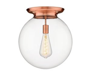 Innovations - 221-1F-AC-G202-16 - One Light Flush Mount - Essex - Antique Copper