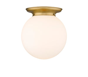 Innovations - 221-1F-BB-G201-14 - One Light Flush Mount - Essex - Brushed Brass