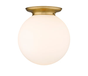 Innovations - 221-1F-BB-G201-16 - One Light Flush Mount - Essex - Brushed Brass