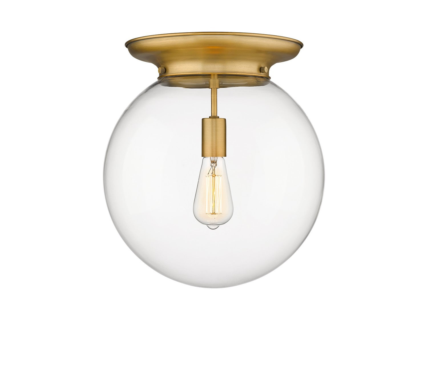 Innovations - 221-1F-BB-G202-14 - One Light Flush Mount - Essex - Brushed Brass