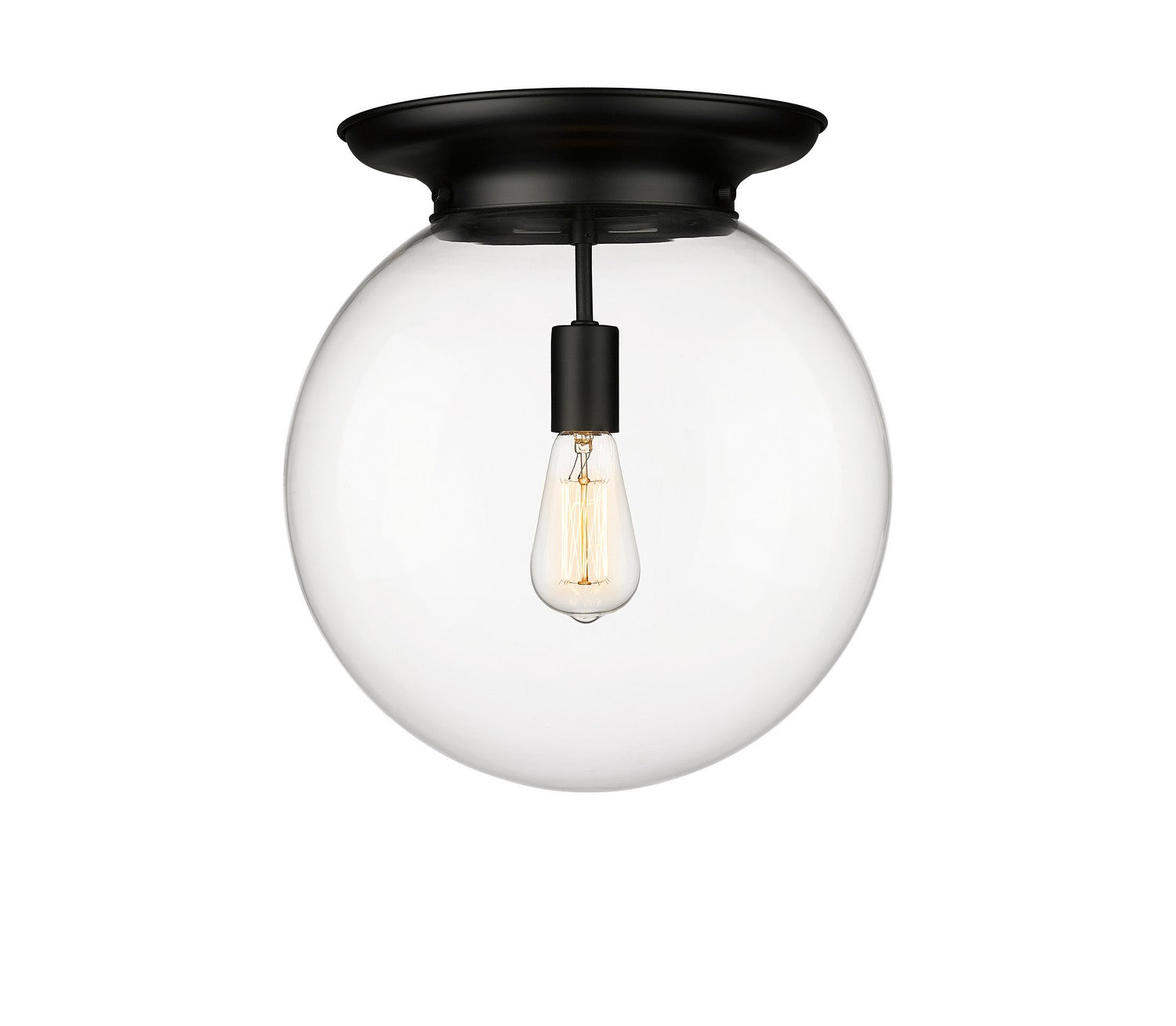 Innovations - 221-1F-BK-G202-14 - One Light Flush Mount - Essex - Matte Black