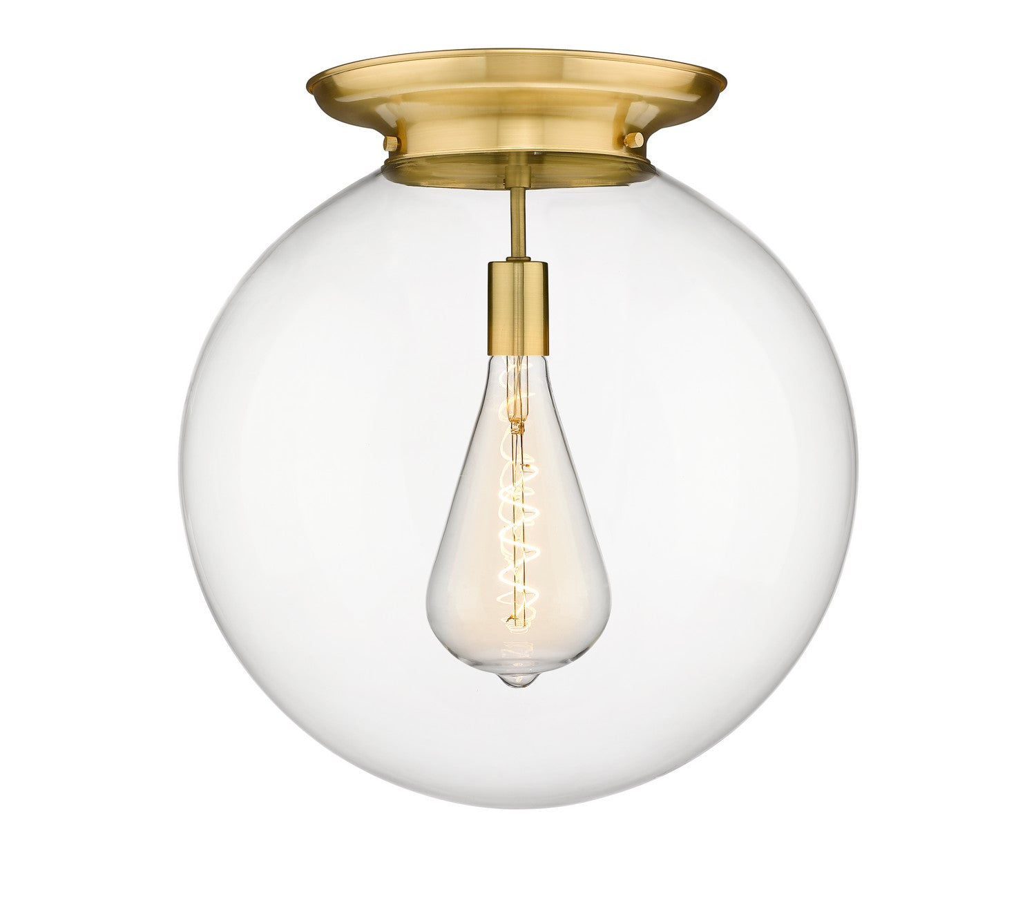 Innovations - 221-1F-SG-G202-18 - One Light Flush Mount - Essex - Satin Gold