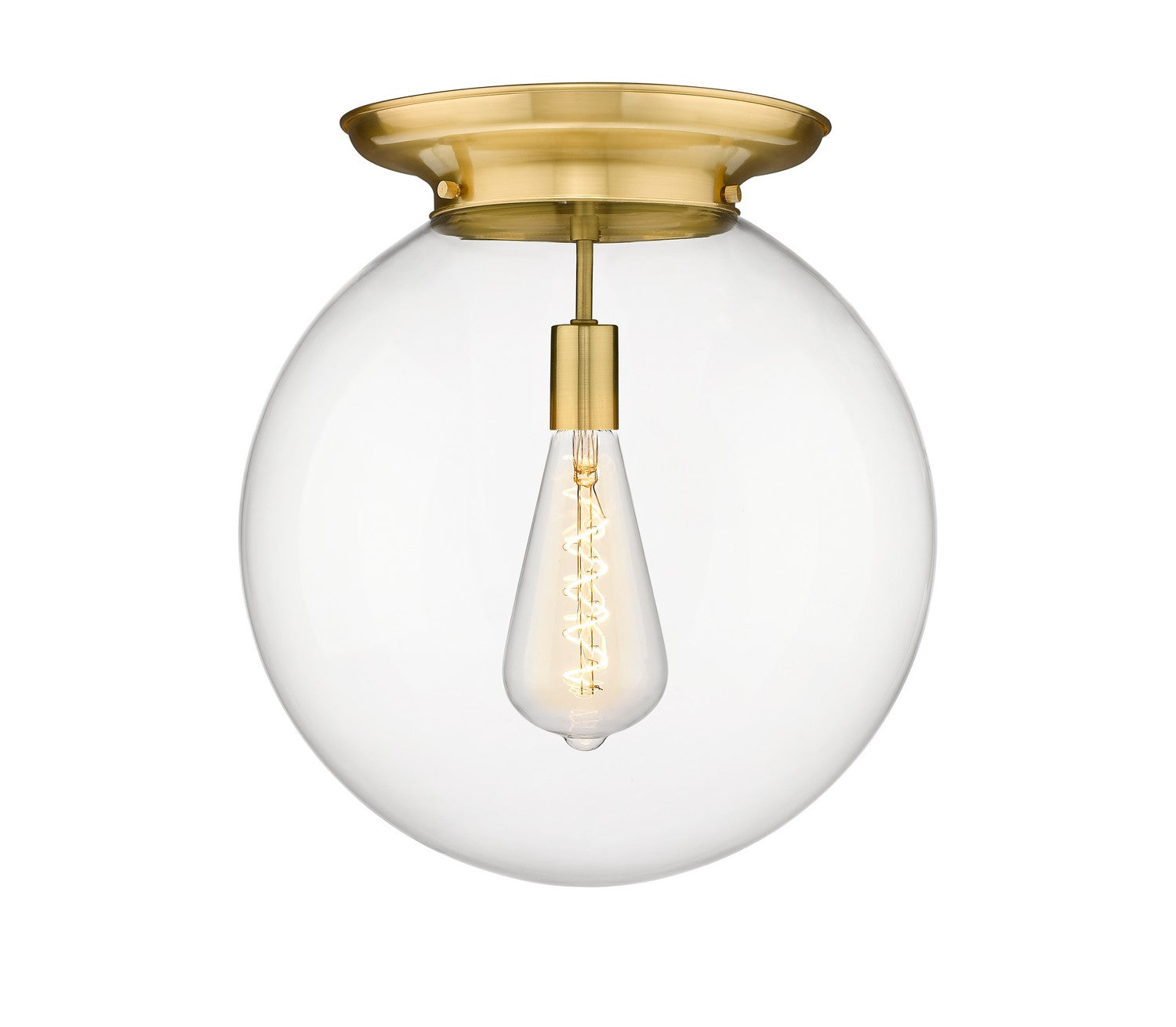 Innovations - 221-1F-SG-G202-16 - One Light Flush Mount - Essex - Satin Gold