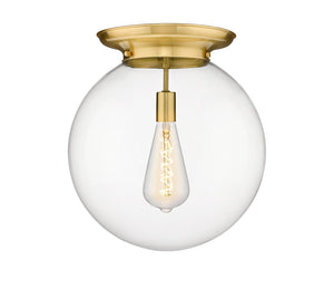 Innovations - 221-1F-SG-G202-16 - One Light Flush Mount - Essex - Satin Gold