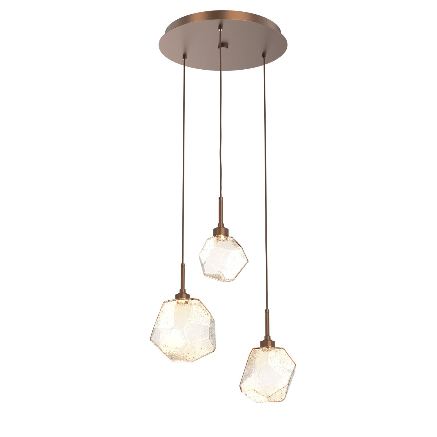 Hammerton Studio - CHB0039-03-BB-A-C01-L3 - LED Pendant - Gem - Burnished Bronze