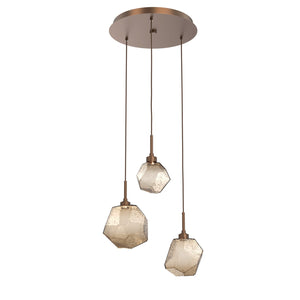 Hammerton Studio - CHB0039-03-BB-B-C01-L3 - LED Pendant - Gem - Burnished Bronze