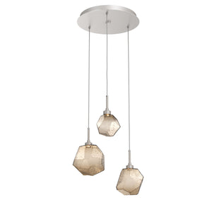 Hammerton Studio - CHB0039-03-BS-B-C01-L3 - LED Pendant - Gem - Beige Silver