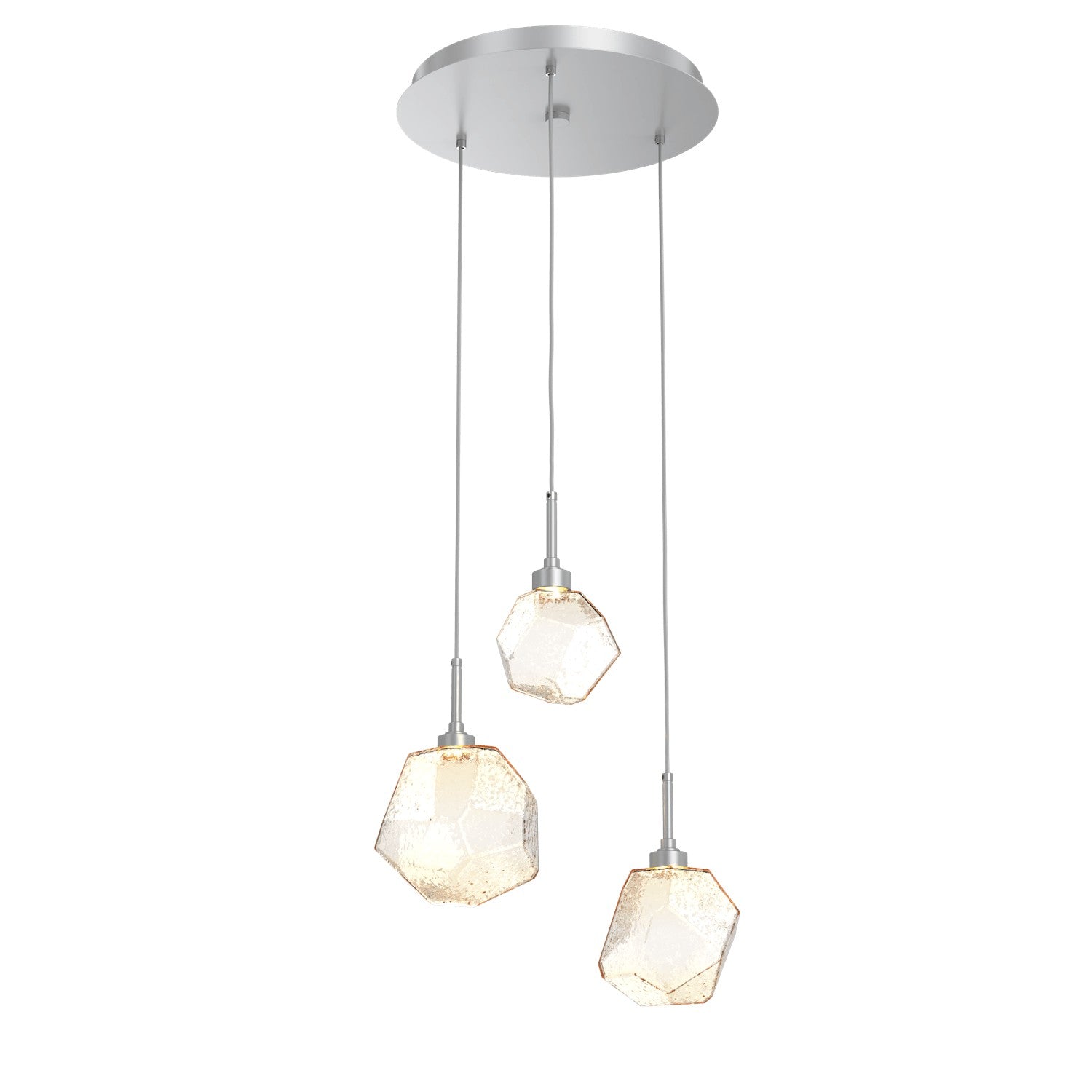 Hammerton Studio - CHB0039-03-CS-A-C01-L1 - LED Pendant - Gem - Classic Silver