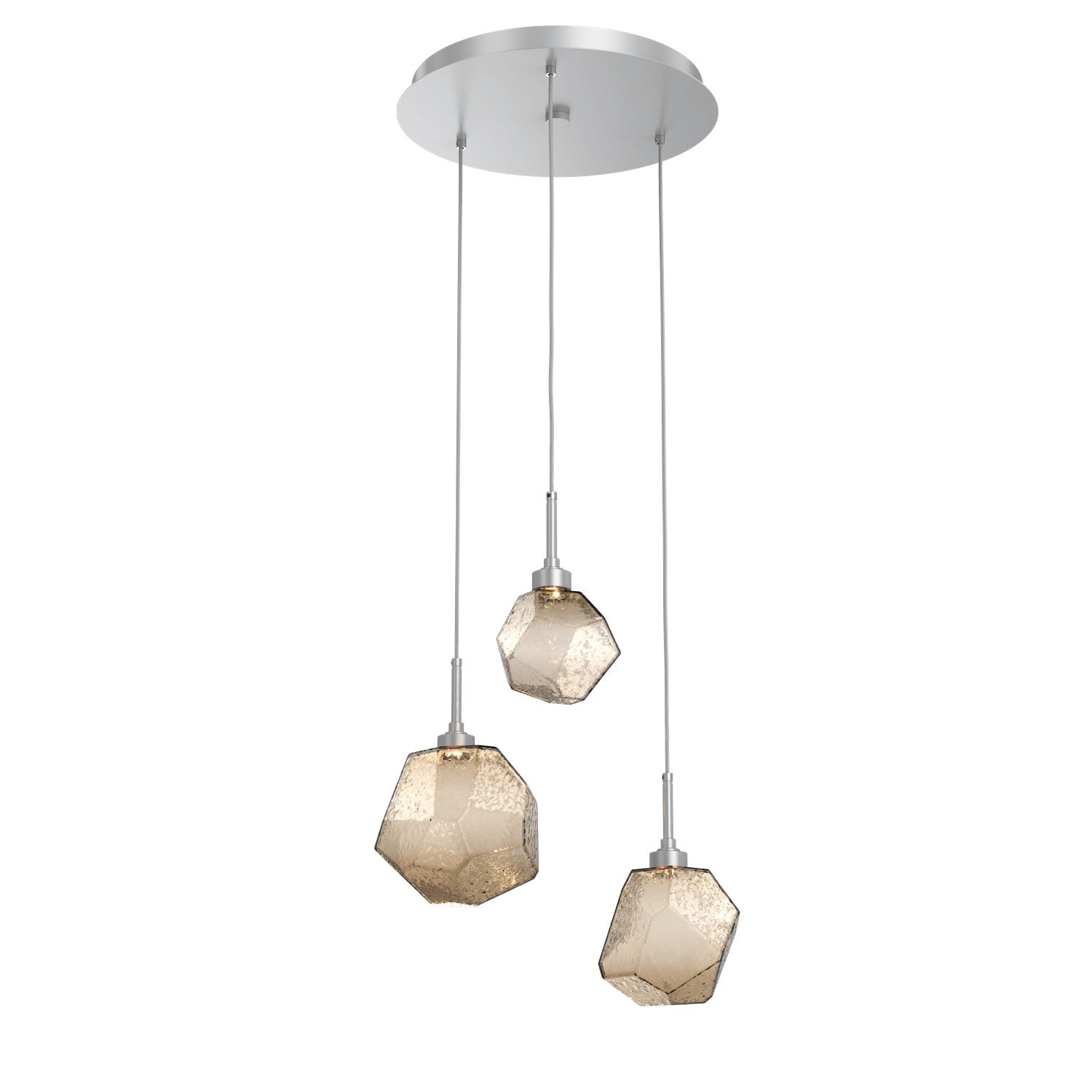 Hammerton Studio - CHB0039-03-CS-B-C01-L1 - LED Pendant - Gem - Classic Silver
