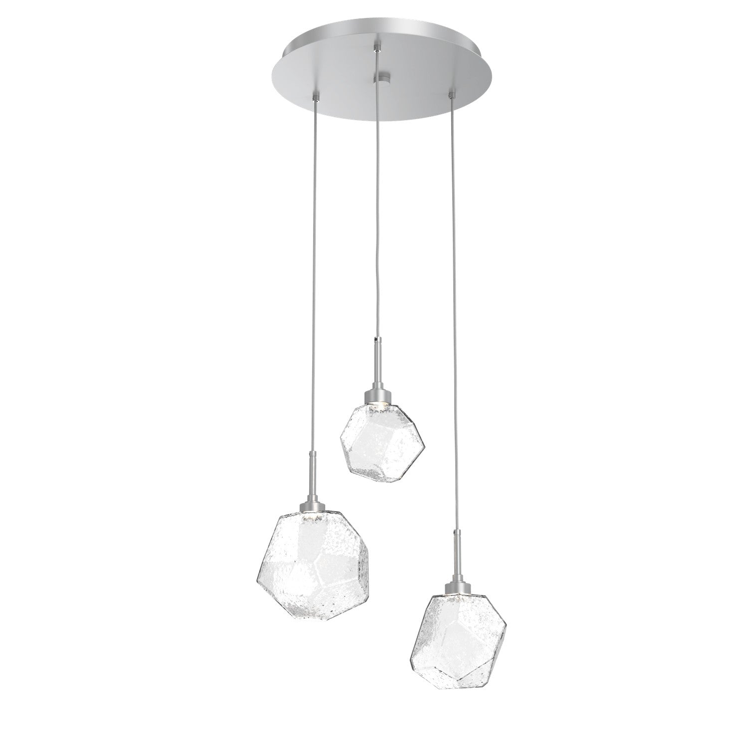 Hammerton Studio - CHB0039-03-CS-C-C01-L1 - LED Pendant - Gem - Classic Silver