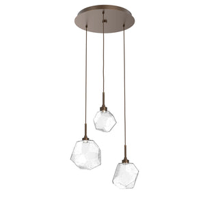 Hammerton Studio - CHB0039-03-FB-C-C01-L1 - LED Pendant - Gem - Flat Bronze
