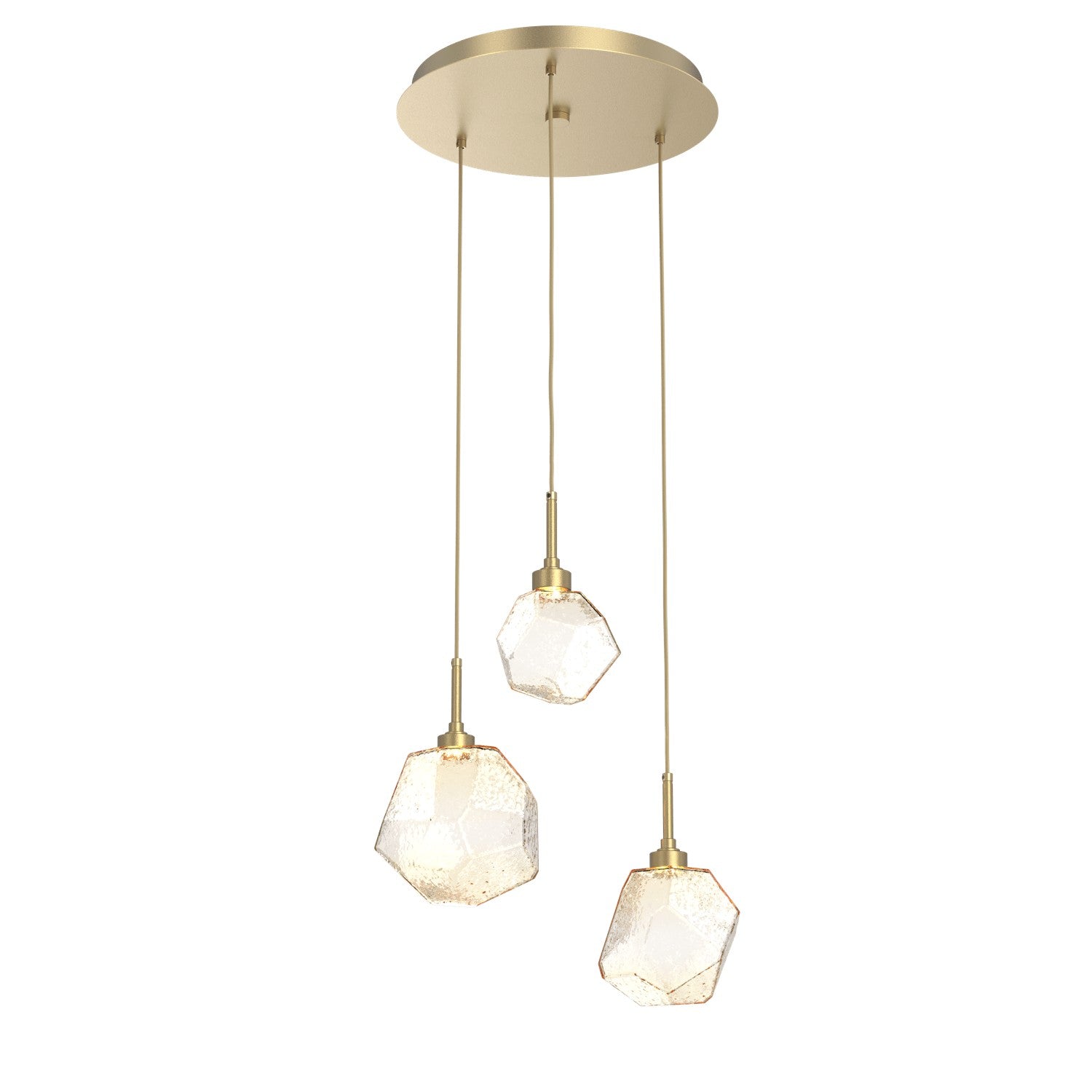 Hammerton Studio - CHB0039-03-GB-A-C01-L3 - LED Pendant - Gem - Gilded Brass