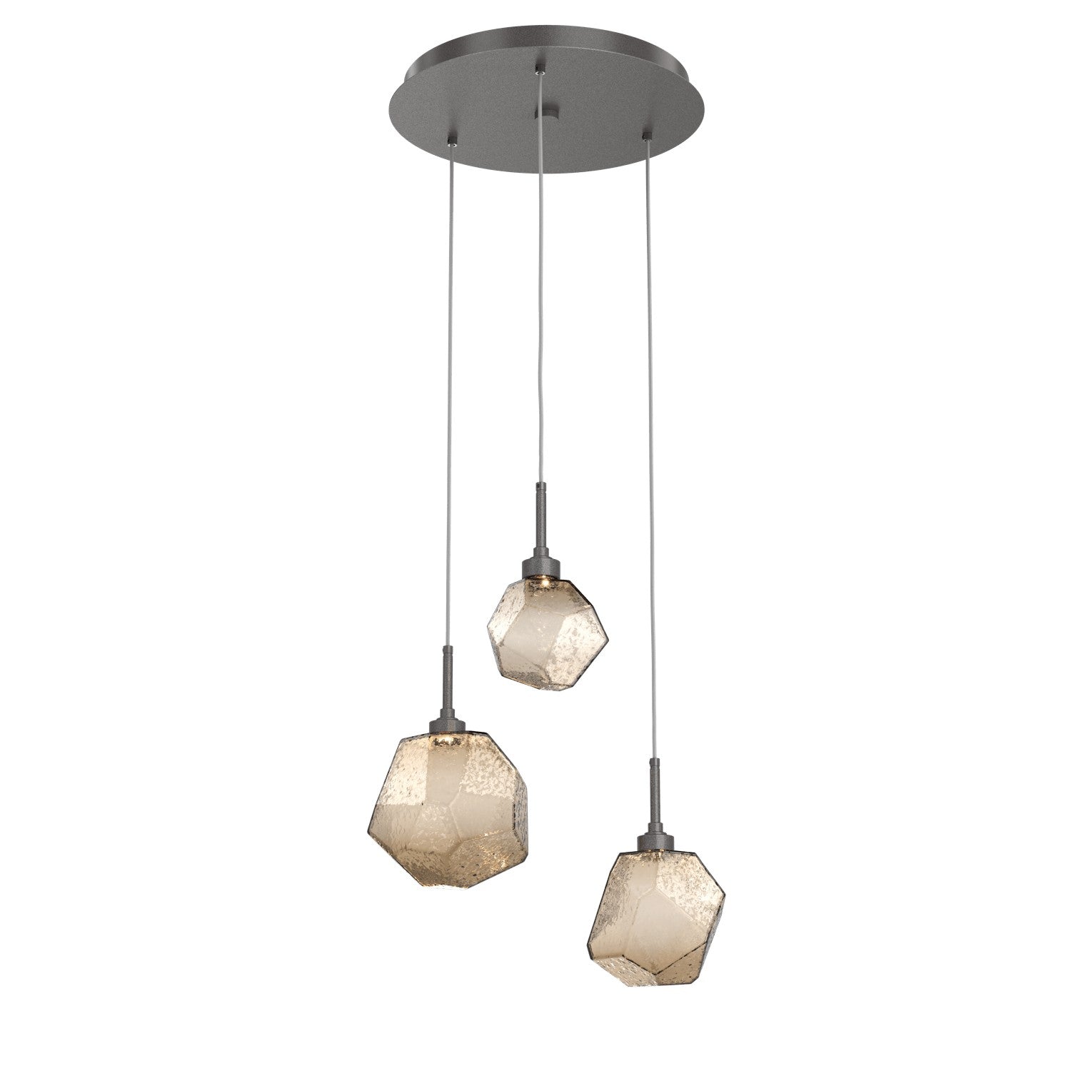 Hammerton Studio - CHB0039-03-GP-B-C01-L1 - LED Pendant - Gem - Graphite