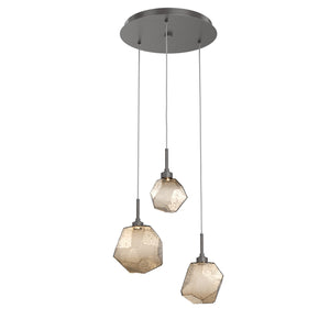 Hammerton Studio - CHB0039-03-GP-B-C01-L3 - LED Pendant - Gem - Graphite