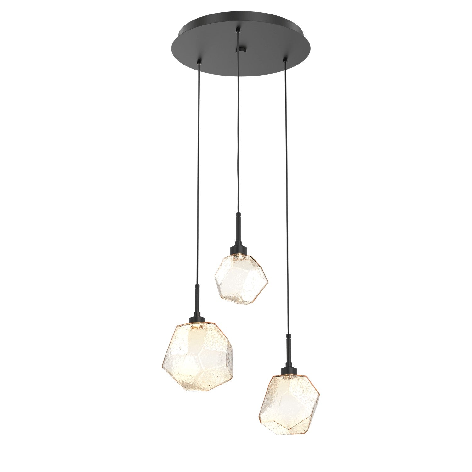 Hammerton Studio - CHB0039-03-MB-A-C01-L3 - LED Pendant - Gem - Matte Black