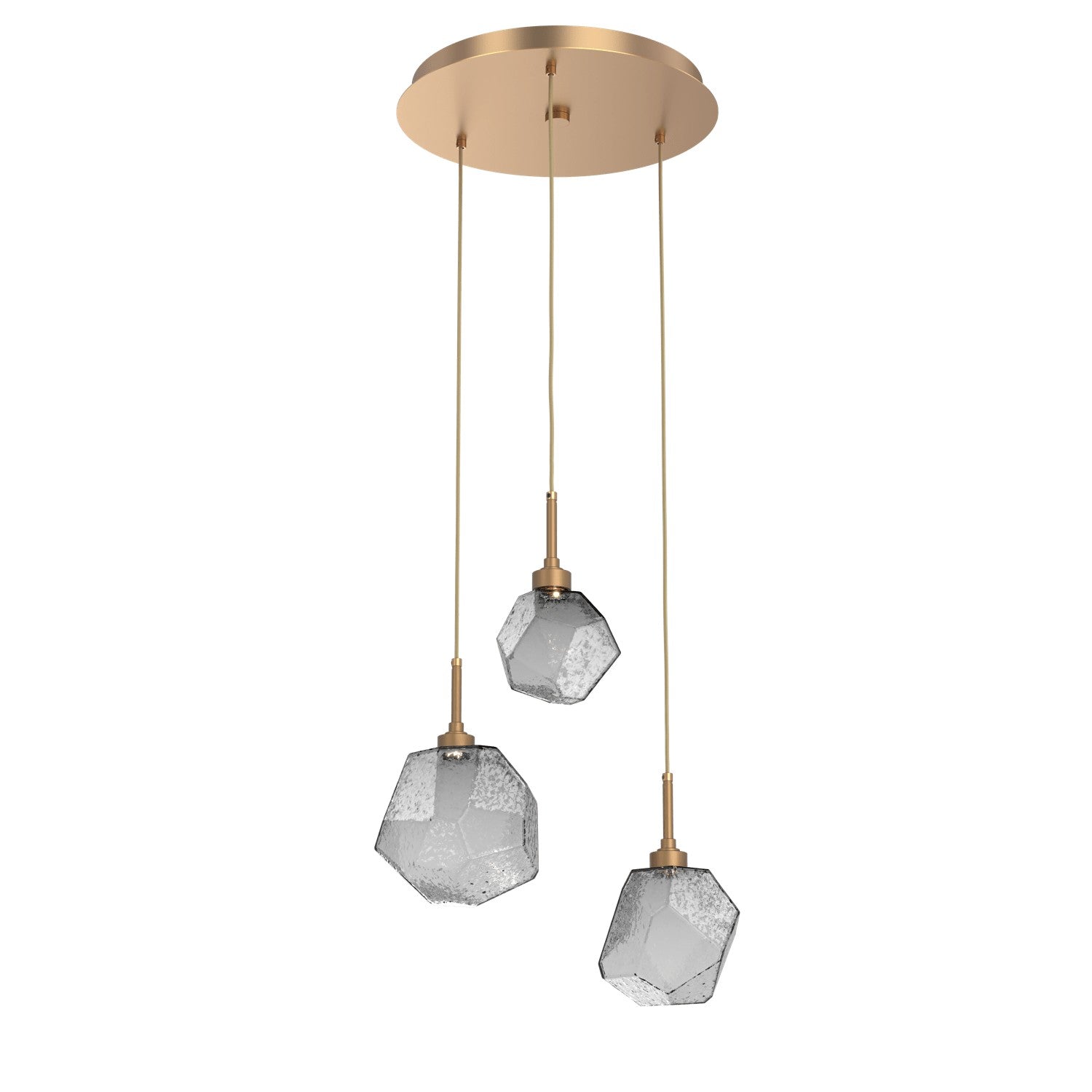 Hammerton Studio - CHB0039-03-NB-S-C01-L1 - LED Pendant - Gem - Novel Brass