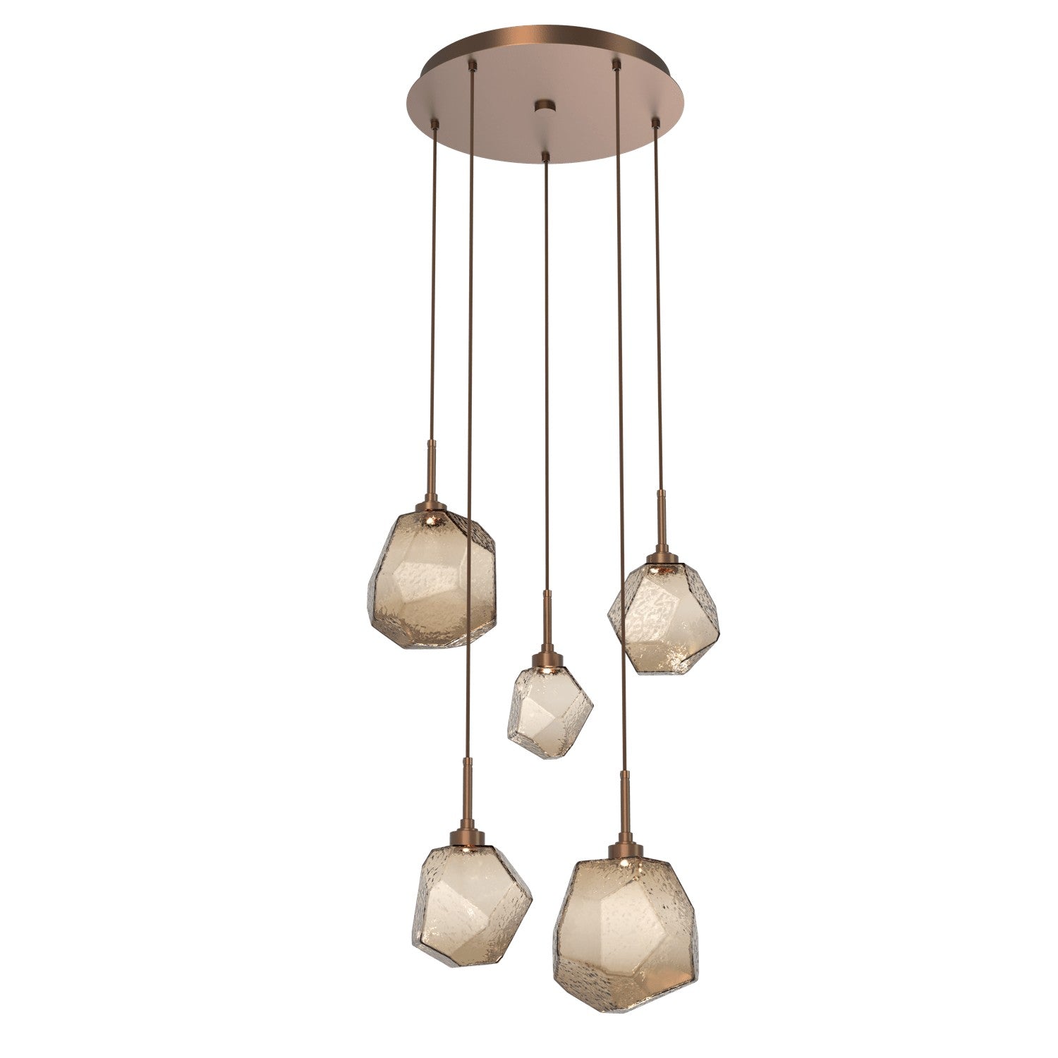 Hammerton Studio - CHB0039-05-BB-B-C01-L1 - LED Pendant - Gem - Burnished Bronze