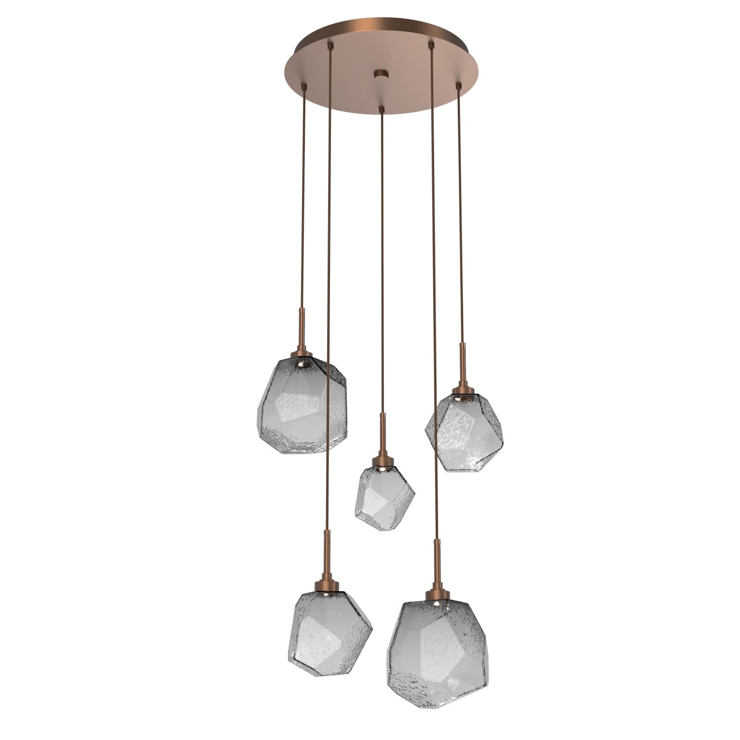 Hammerton Studio - CHB0039-05-BB-S-C01-L1 - LED Pendant - Gem - Burnished Bronze