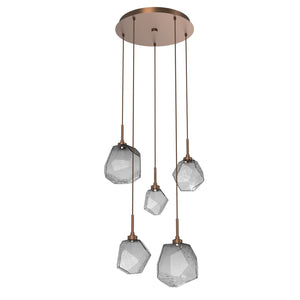 Hammerton Studio - CHB0039-05-BB-S-C01-L3 - LED Pendant - Gem - Burnished Bronze