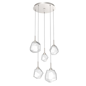 Hammerton Studio - CHB0039-05-BS-C-C01-L3 - LED Pendant - Gem - Beige Silver