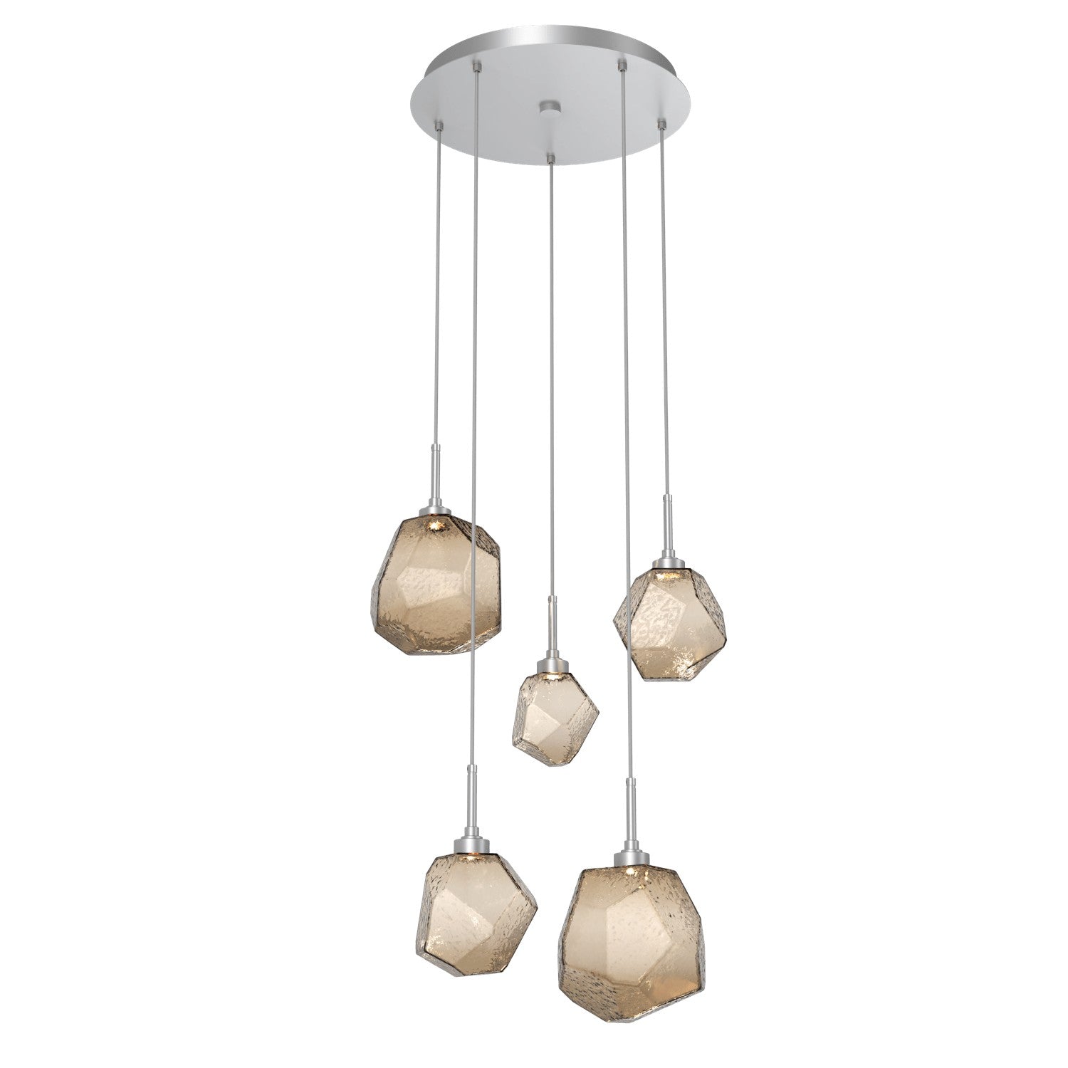 Hammerton Studio - CHB0039-05-CS-B-C01-L3 - LED Pendant - Gem - Classic Silver