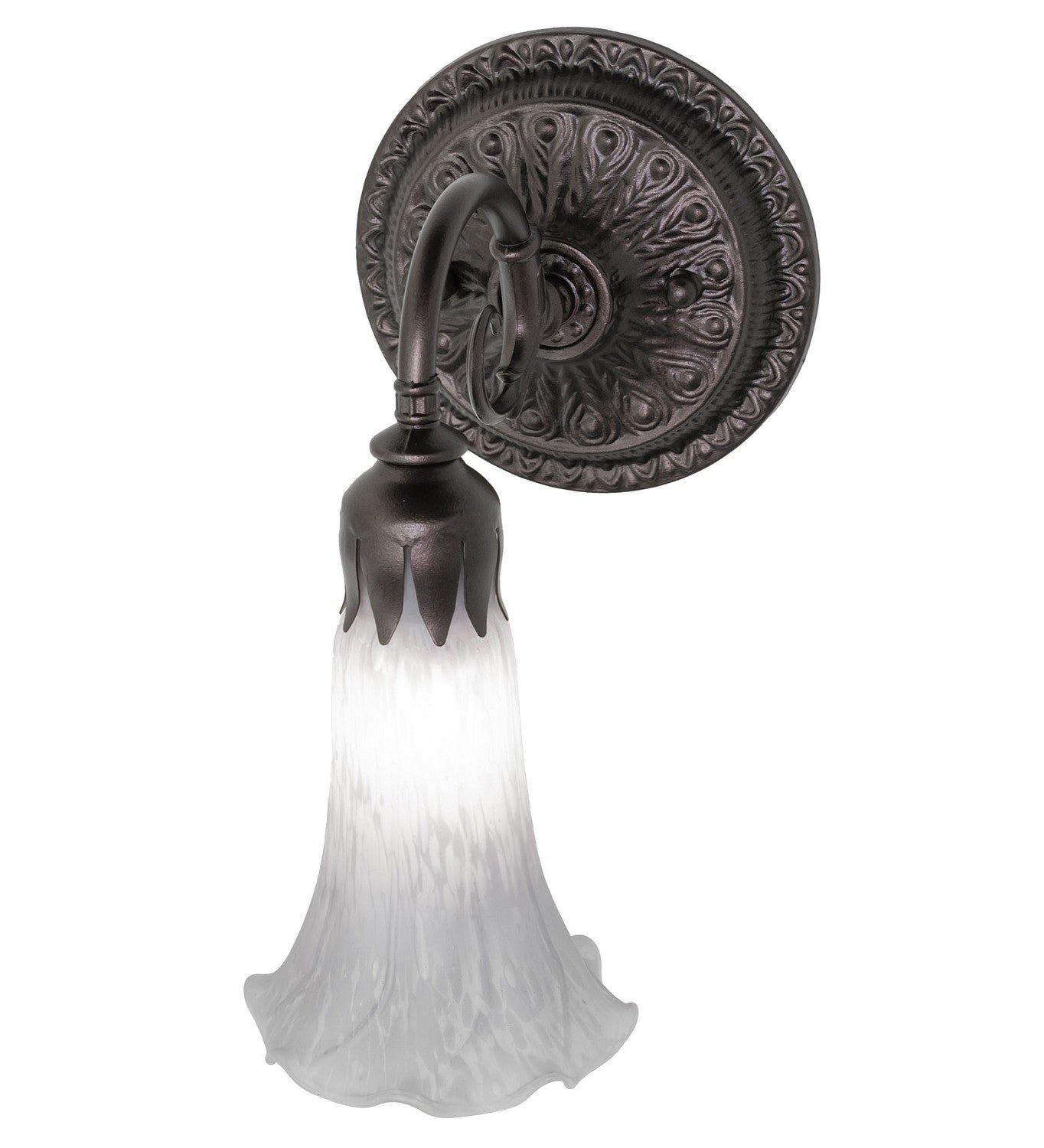 Meyda Tiffany - 251863 - One Light Wall Sconce - Gray - Mahogany Bronze