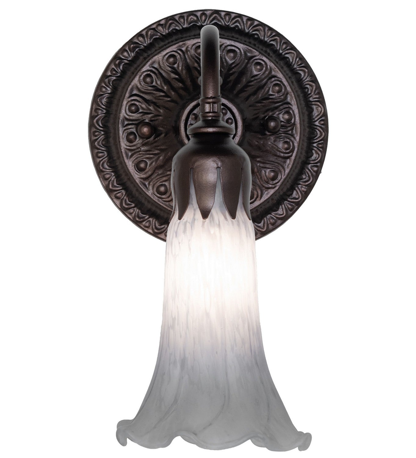 Meyda Tiffany - 251863 - One Light Wall Sconce - Gray - Mahogany Bronze