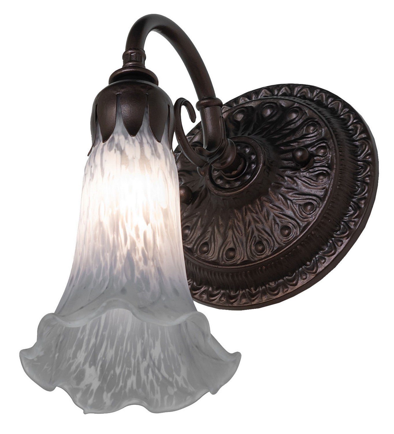 Meyda Tiffany - 251863 - One Light Wall Sconce - Gray - Mahogany Bronze