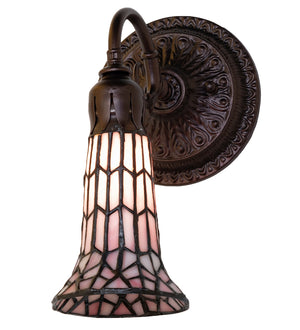 Meyda Tiffany - 251870 - One Light Wall Sconce - Stained Glass Pond Lily - Mahogany Bronze