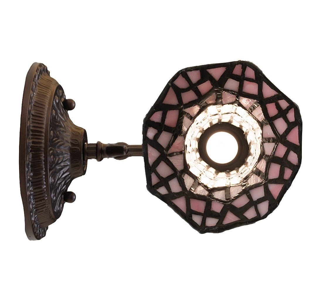 Meyda Tiffany - 251871 - One Light Wall Sconce - Stained Glass Pond Lily - Mahogany Bronze