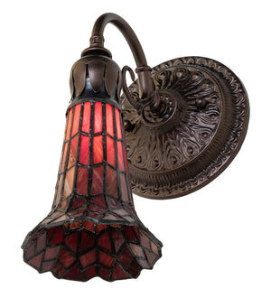 Meyda Tiffany - 251872 - One Light Wall Sconce - Stained Glass Pond Lily - Mahogany Bronze