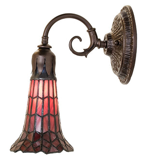 Meyda Tiffany - 251872 - One Light Wall Sconce - Stained Glass Pond Lily - Mahogany Bronze