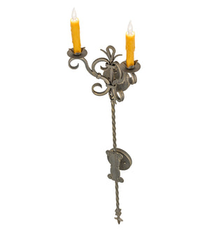 Meyda Tiffany - 255162 - Two Light Wall Sconce - Palmira - Antique Brass