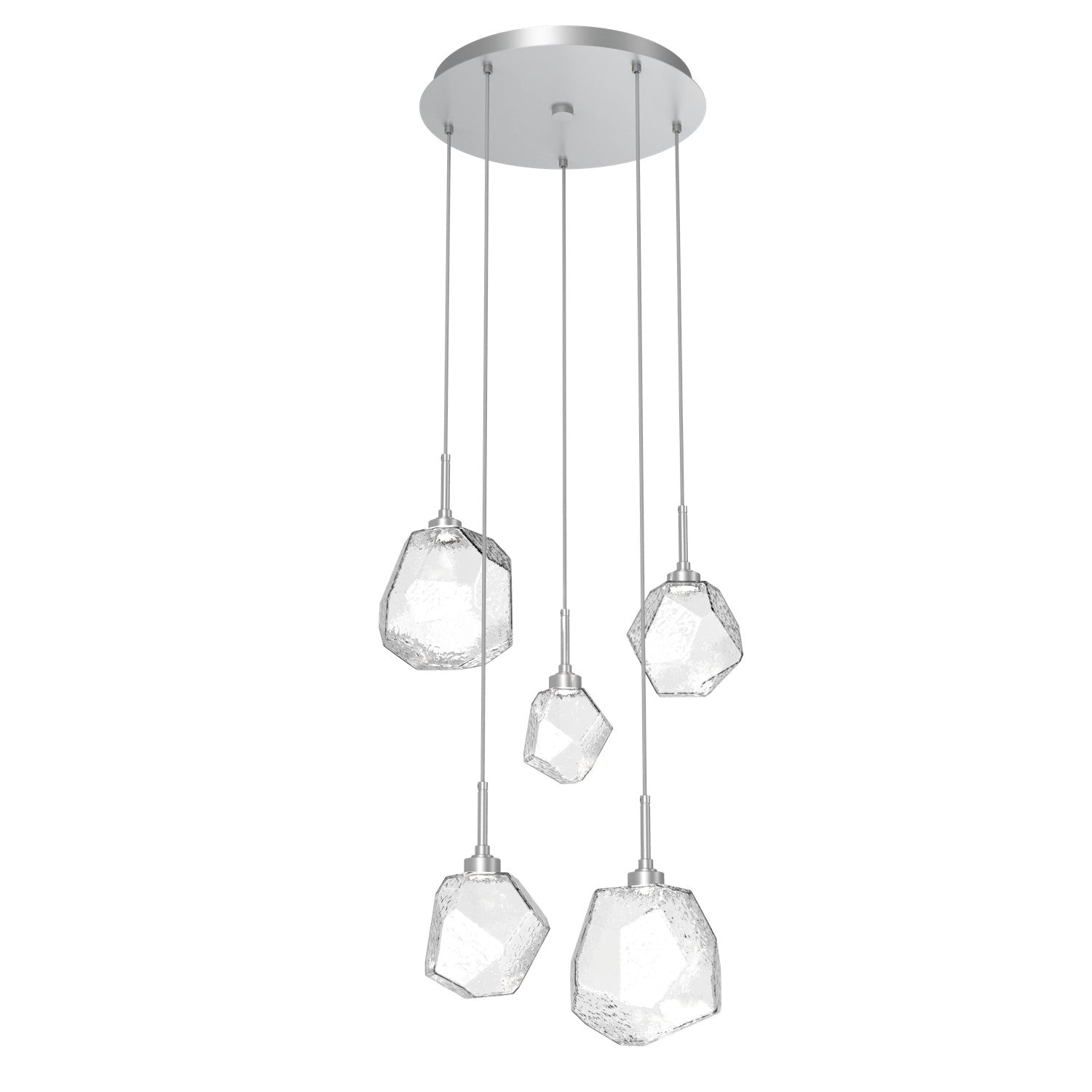 Hammerton Studio - CHB0039-05-CS-C-C01-L3 - LED Pendant - Gem - Classic Silver