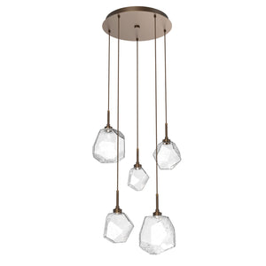 Hammerton Studio - CHB0039-05-FB-C-C01-L3 - LED Pendant - Gem - Flat Bronze