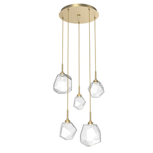 Hammerton Studio - CHB0039-05-GB-C-C01-L1 - LED Pendant - Gem - Gilded Brass
