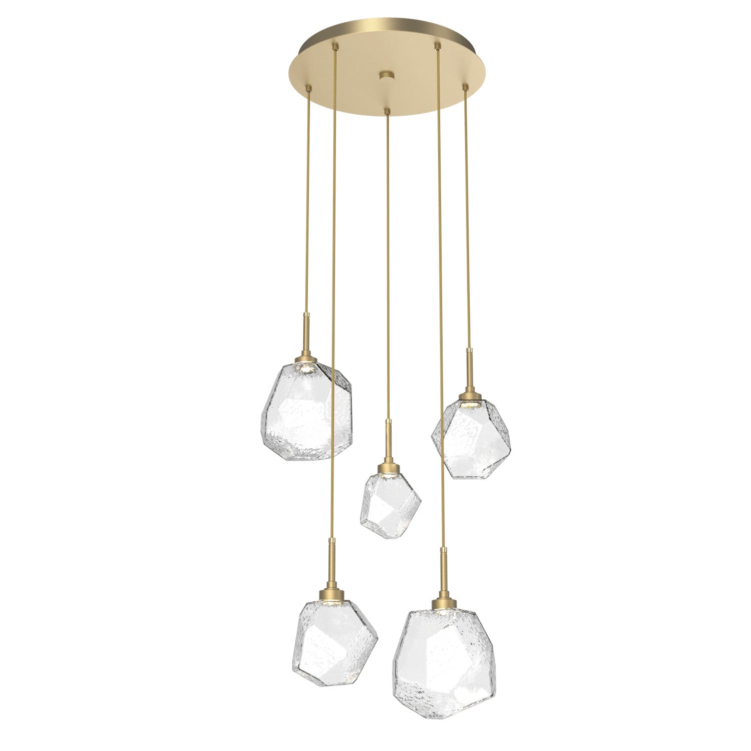 Hammerton Studio - CHB0039-05-GB-C-C01-L3 - LED Pendant - Gem - Gilded Brass